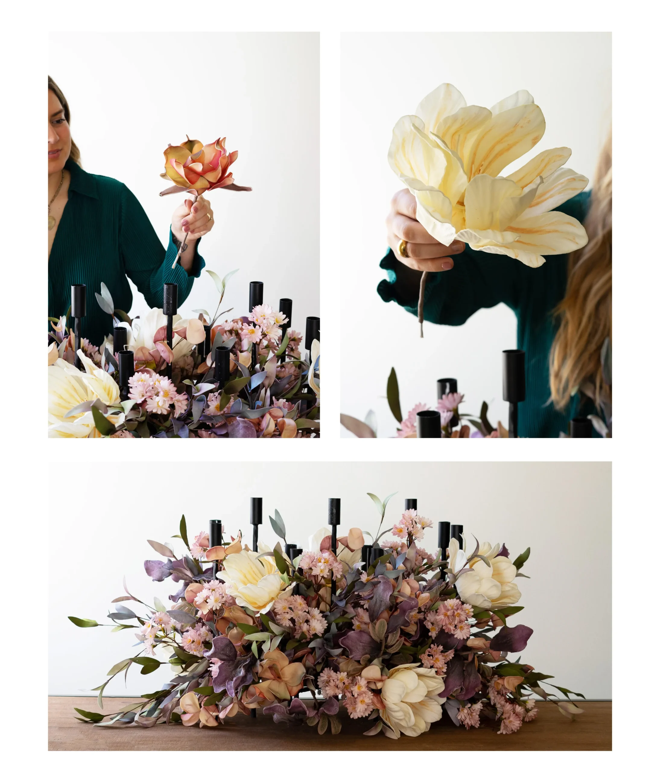 Add focal flowers