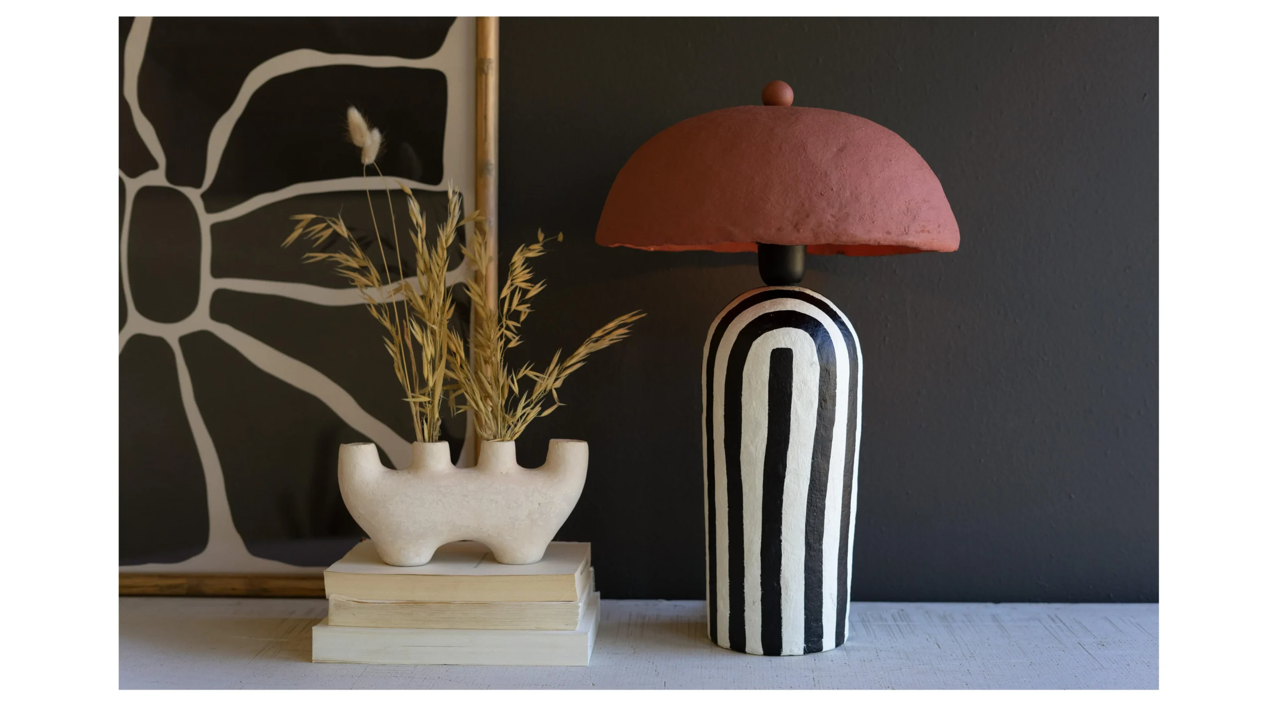paper mache lamp