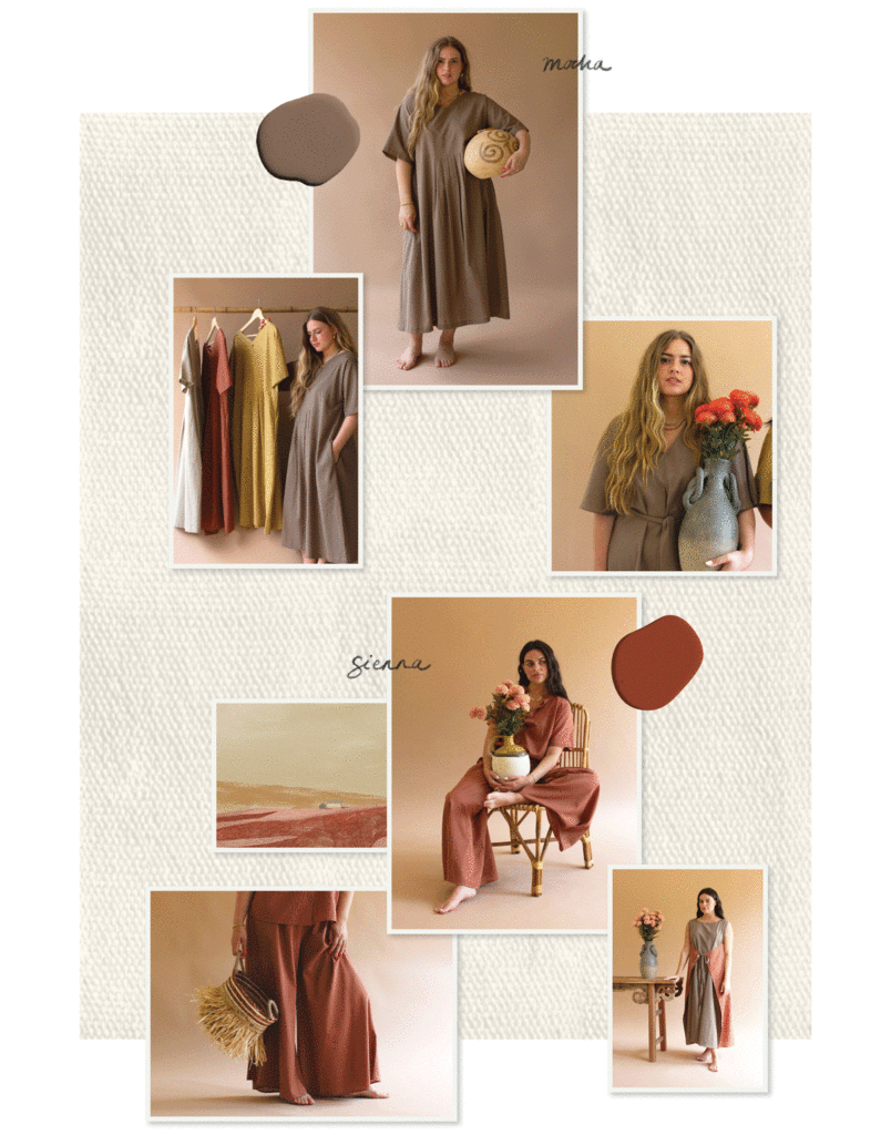 SHOP NOW. Video switching between each of the color ways (mocha, pistacio, midnight, oatmeal, fog, and sienna)